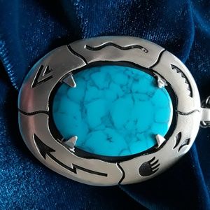 Vintage pendant with turquoise